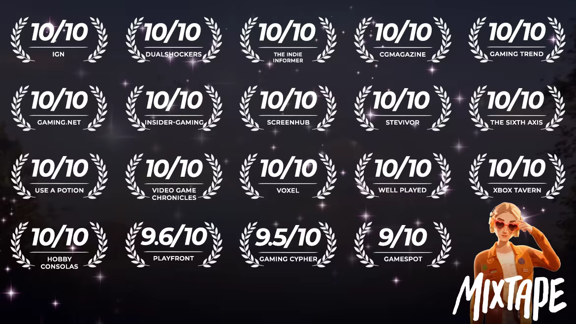 Mixtape review scores and launch accolades